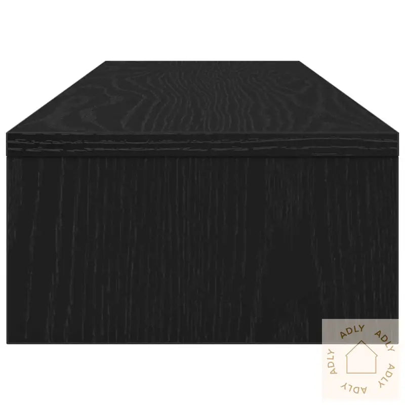 Skjermstativ Svart Eik 100X24X13 Cm Konstruert Tre