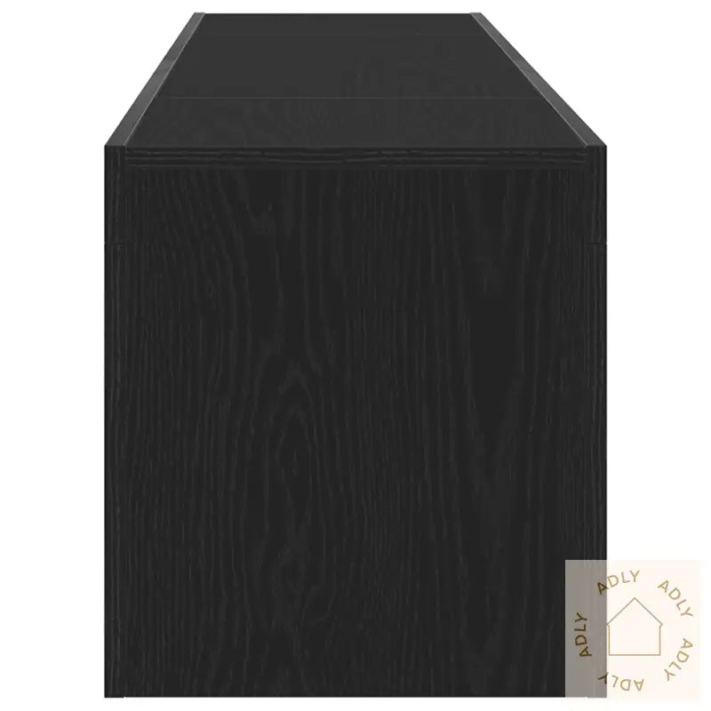 Tv-Benk Med Led-Lamper I Svart Eik 120X35X40 Cm
