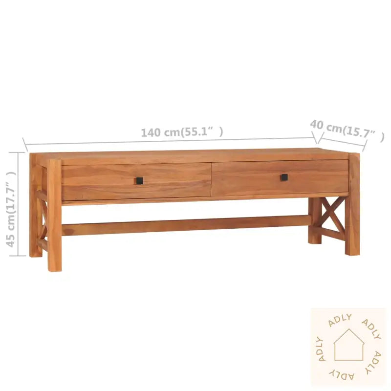 Tv-Benk 140X40X45 Cm Teak
