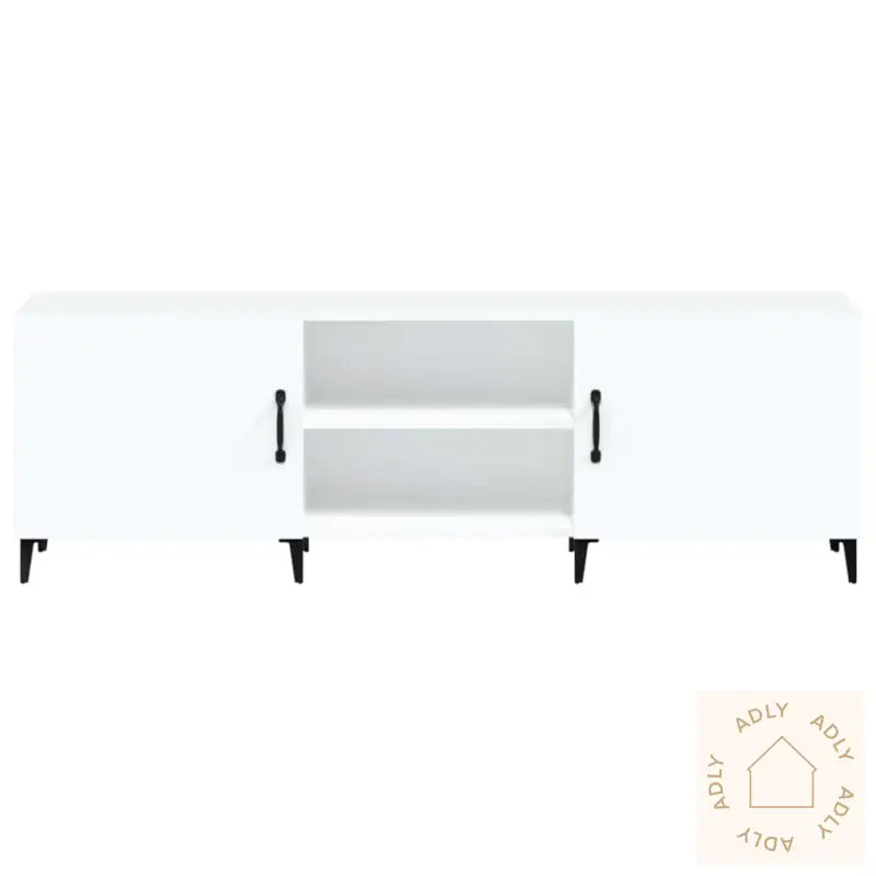 Tv-Benk Hvit 150X30X50 Cm Konstruert Tre