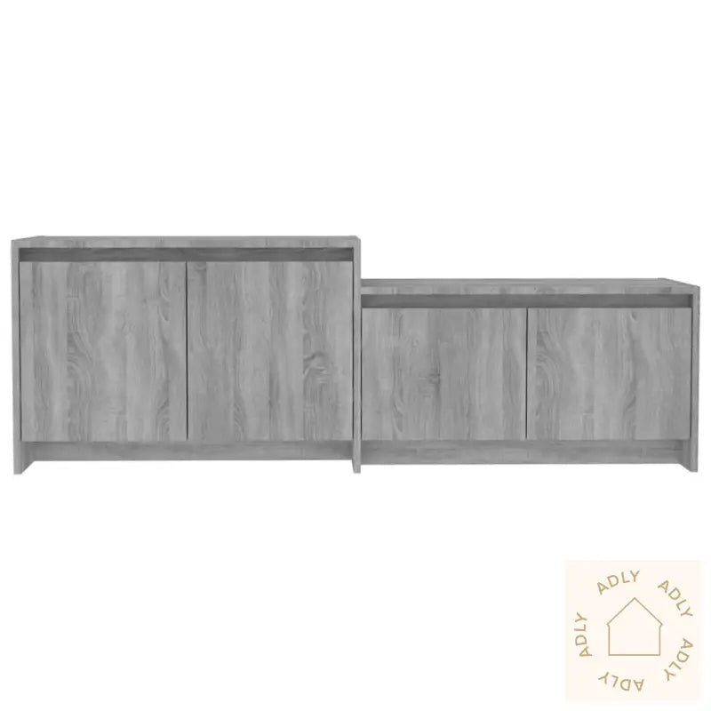 Tv-Benk Grå Sonoma Eik 146,5X35X50 Cm Konstruert Tre