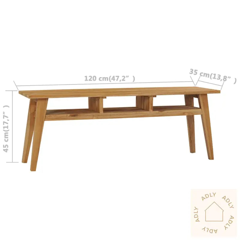 Tv-Benk 120X35X45 Cm Heltre Teak