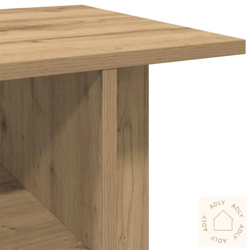 Tv-Benk Med Hjul Artisan Eik 80X40X45 Cm Konstruert Tre