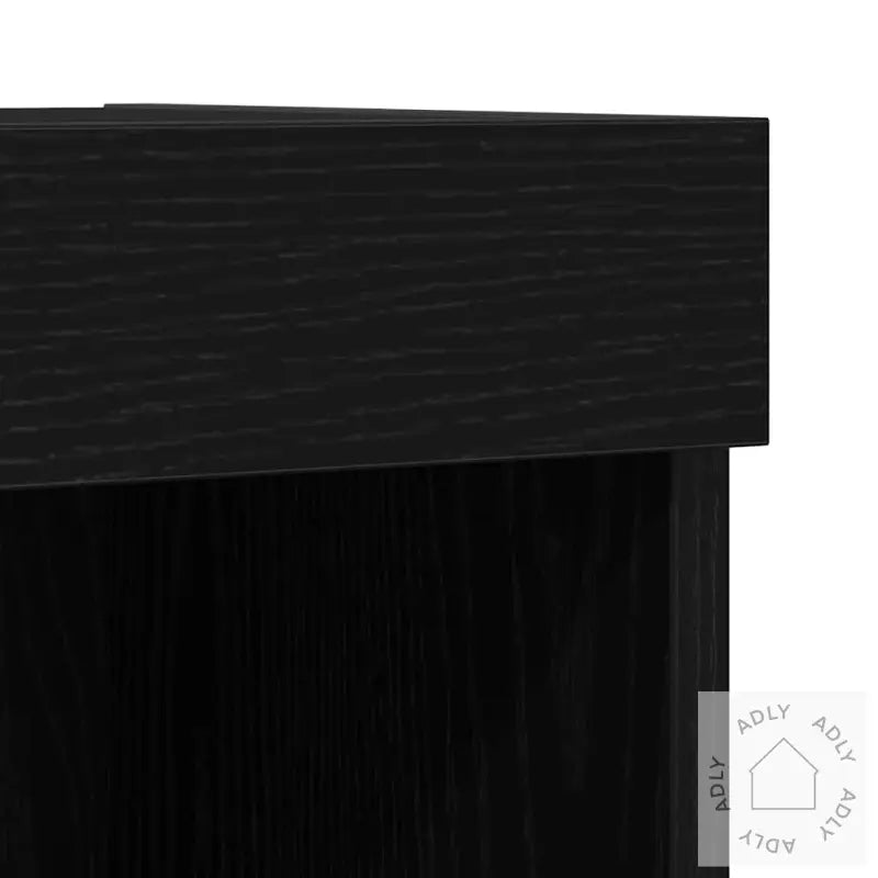 Flytende Hyller 2 Stk Svart Eik 40X28,5X40 Cm Konstruert Tre