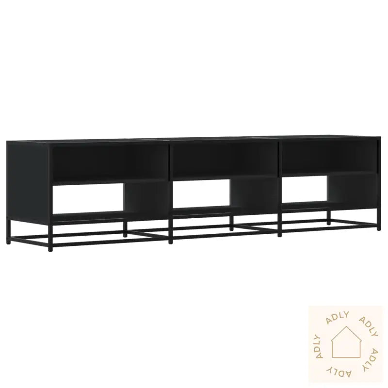Tv-Benk Svart 180X40X46 Cm Konstruert Tre