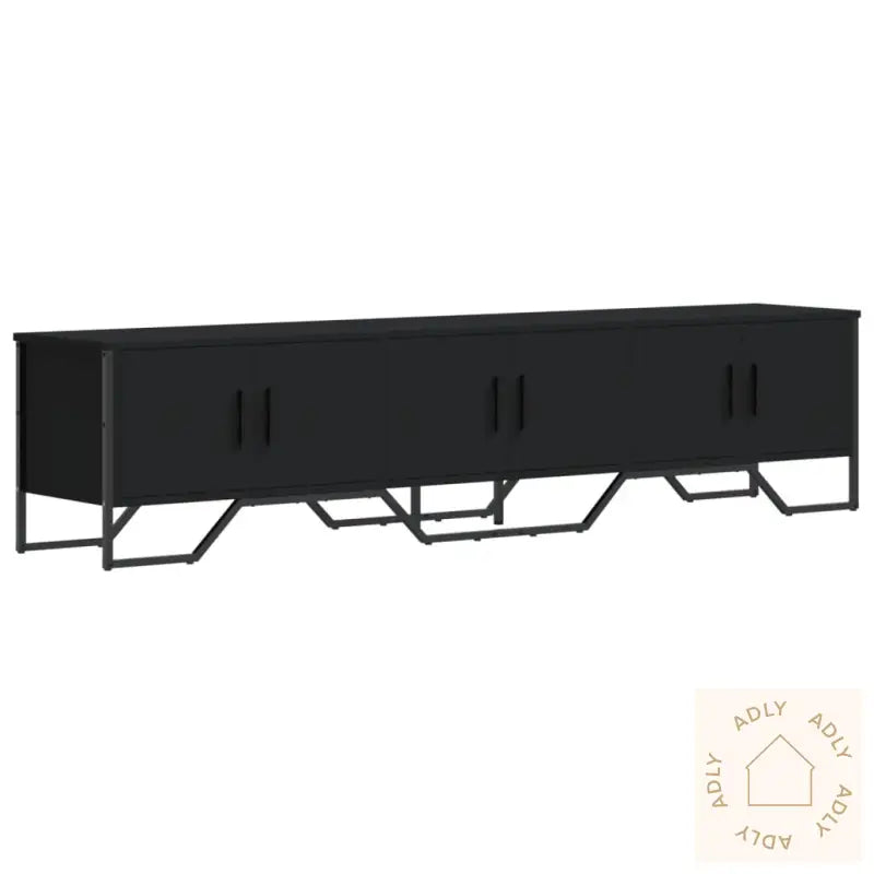 Tv-Benk Svart 180X34X41 Cm Konstruert Tre
