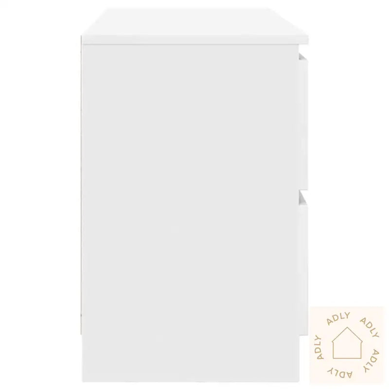 Tv-Benk Hvit 100X35X54 Cm Konstruert Tre