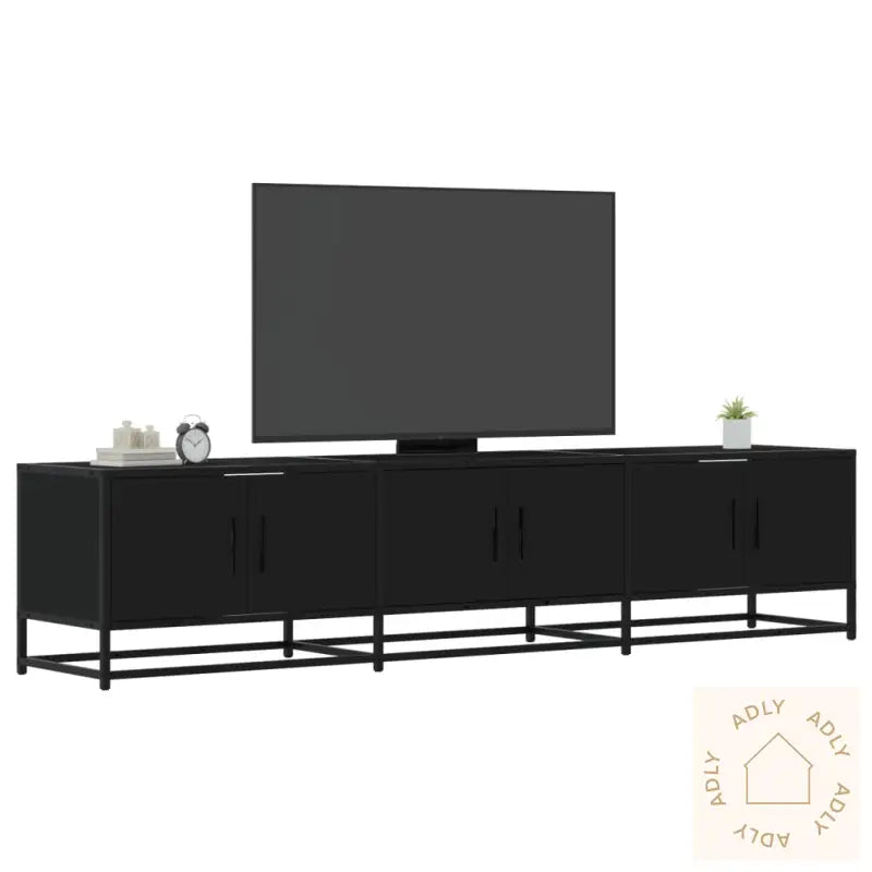 Tv-Benk Svart 180X35X41 Cm Konstruert Tre