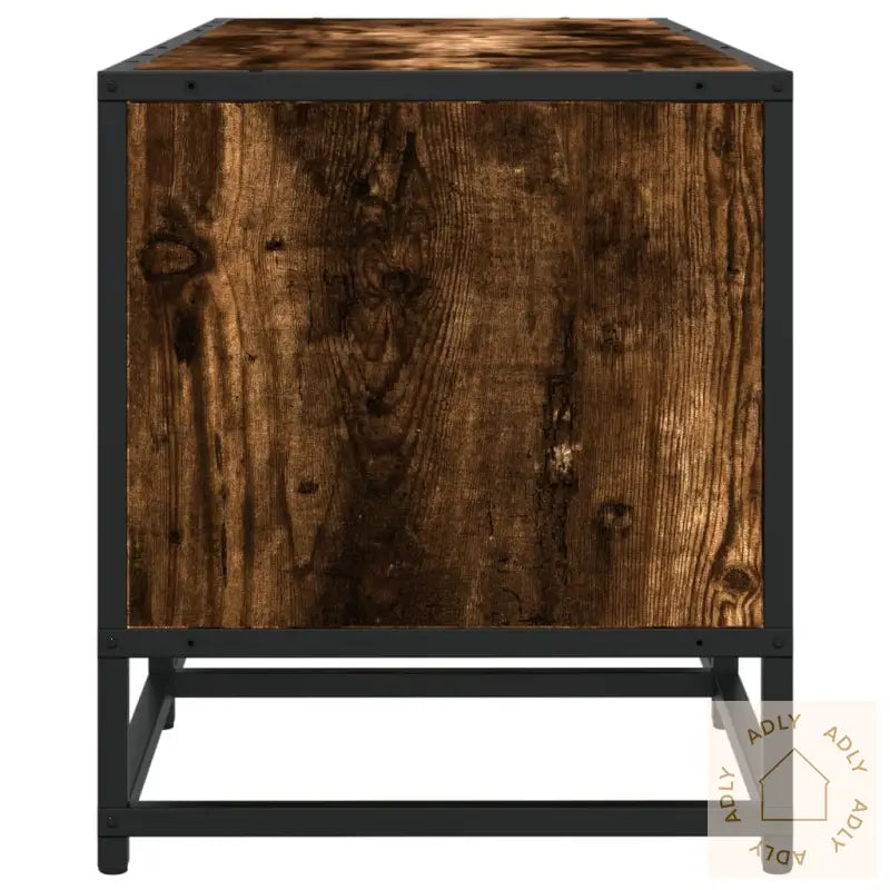 Tv-Benk Røkt Eik 180X35X41 Cm Konstruert Tre