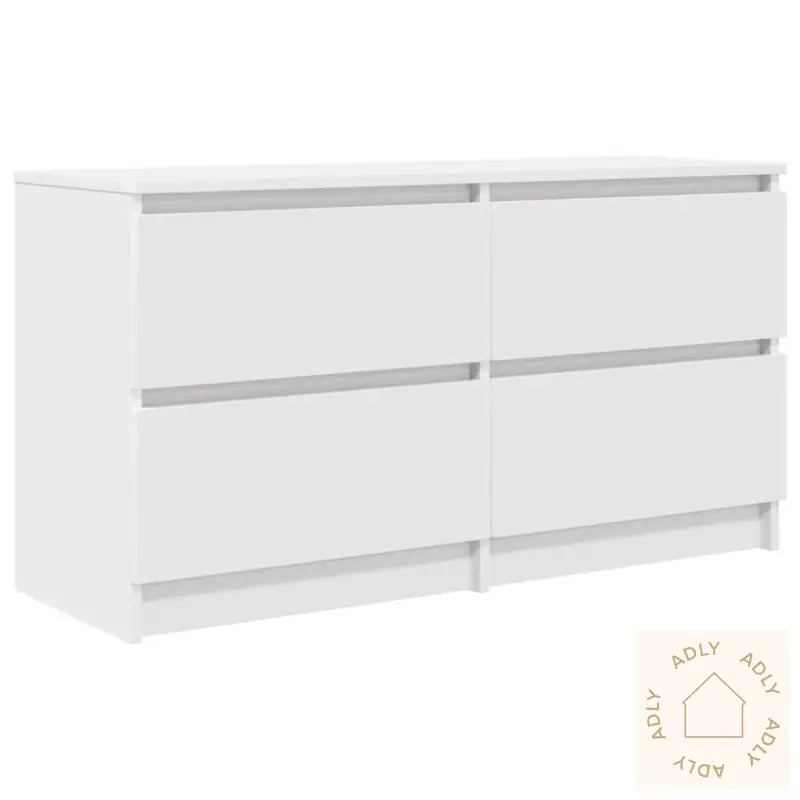 Tv-Benk Hvit 100X35X54 Cm Konstruert Tre