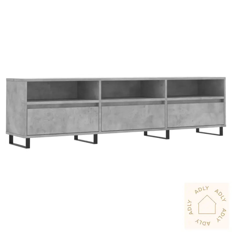 Tv-Benk Betonggrå 150X30X44,5 Cm Konstruert Tre