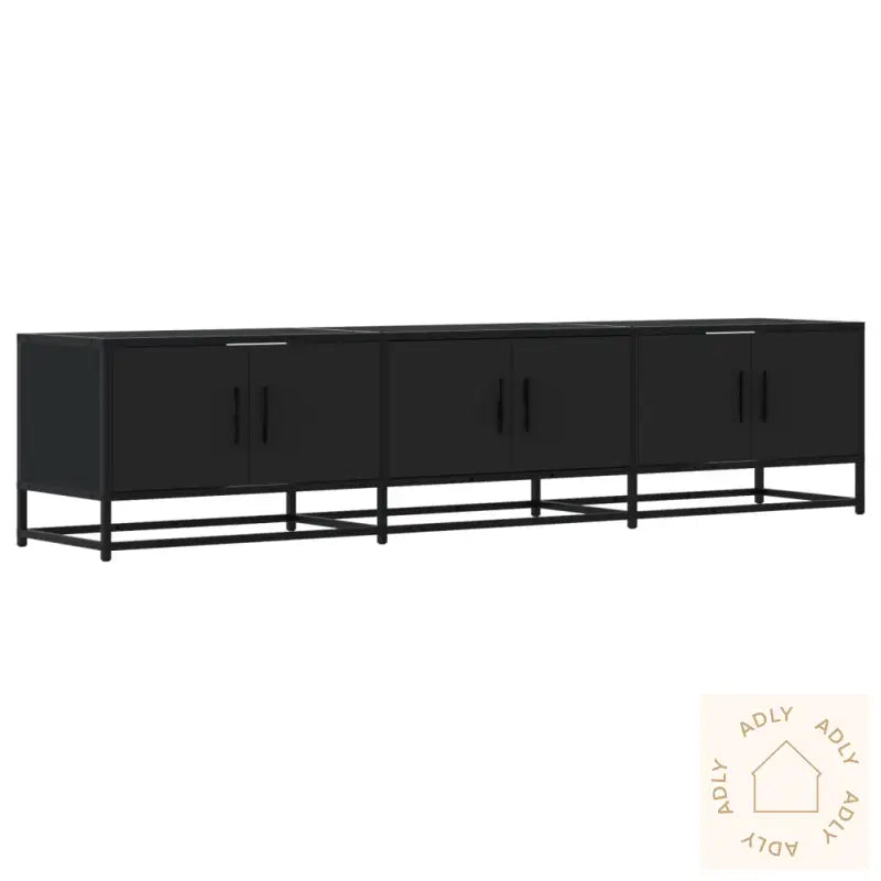 Tv-Benk Svart 180X35X41 Cm Konstruert Tre