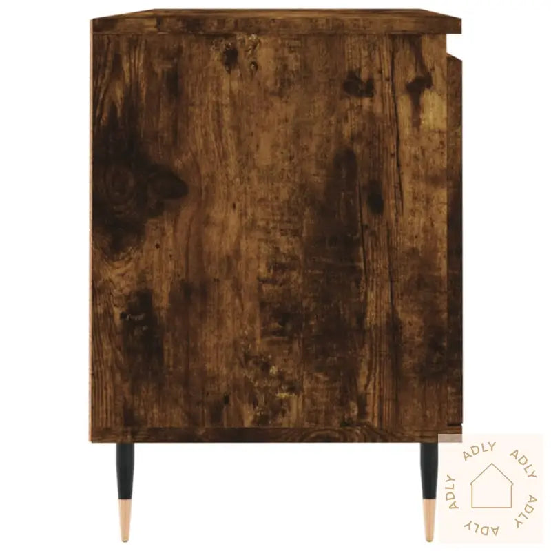 Tv-Benk Røkt Eik 104X35X50 Cm Konstruert Tre