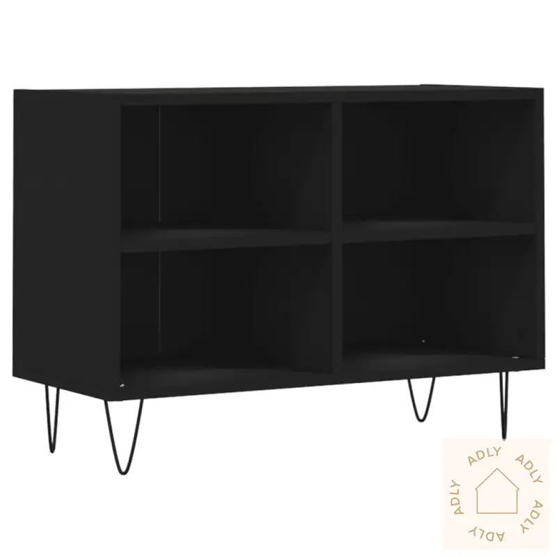 Tv-Benk Svart 69,5X30X50 Cm Konstruert Tre