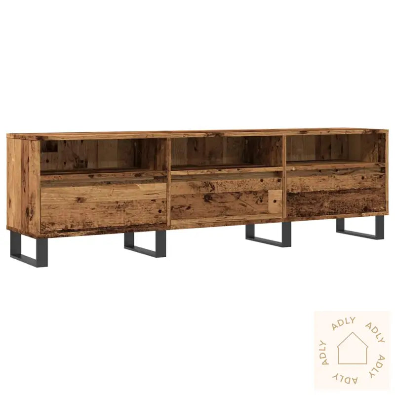 Tv-Benk Gammelt Tre 150X30X44,5 Cm Konstruert Tre