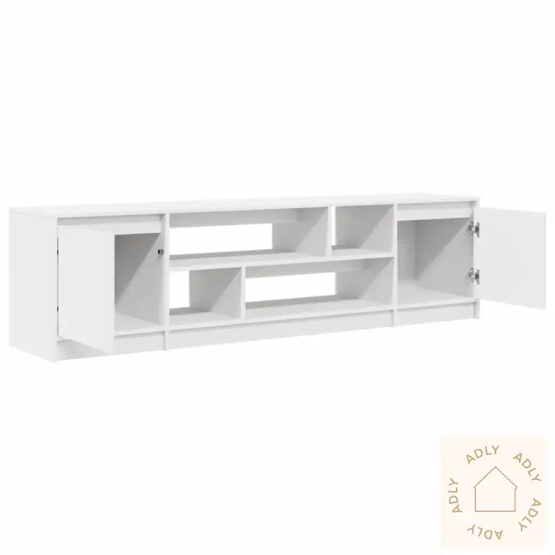 Tv-Benk Hvit 188,5X41X50 Cm Konstruert Tre