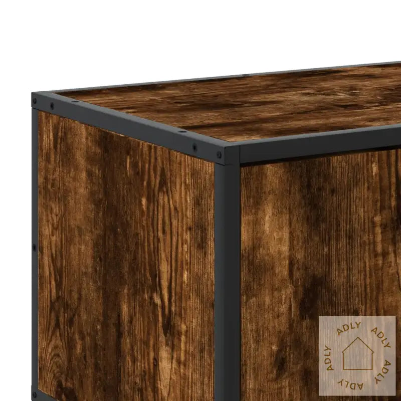 Tv-Benk Røkt Eik 180X35X41 Cm Konstruert Tre