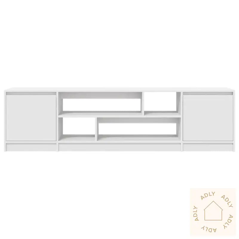 Tv-Benk Hvit 188,5X41X50 Cm Konstruert Tre