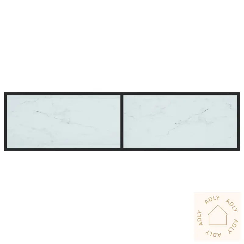 Tv-Benk Hvit Marmor 160X40X40,5 Cm Herdet Glass