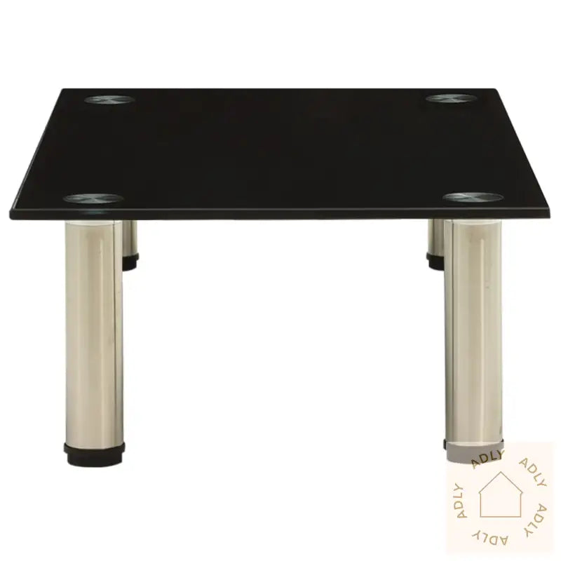 Tv-Benk Svart 60X35X17 Cm Herdet Glass
