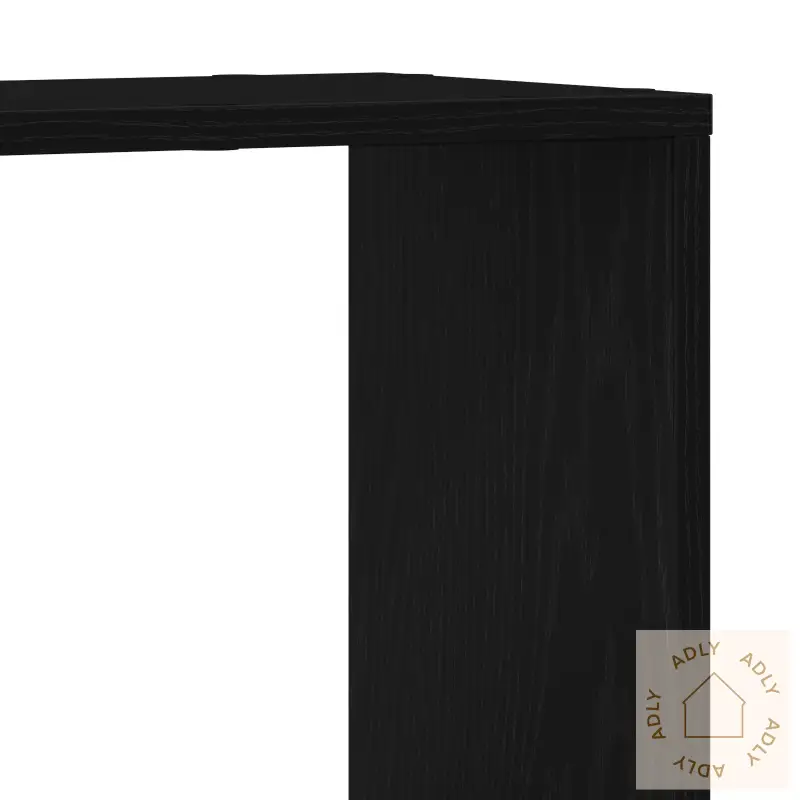 Bokhylle I Svart Eik 100X24X63 Cm, Laget Av Konstruert Tre