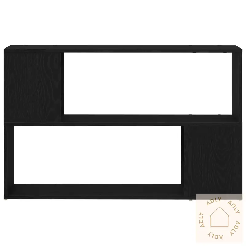 Bokhylle I Svart Eik 100X24X63 Cm, Laget Av Konstruert Tre