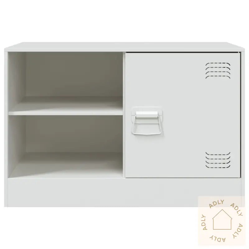 Tv-Benk Hvit 67X39X44 Cm Stål