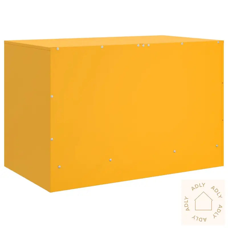Tv-Benker 2 Stk Sennepsgul 67X39X44 Cm Stål