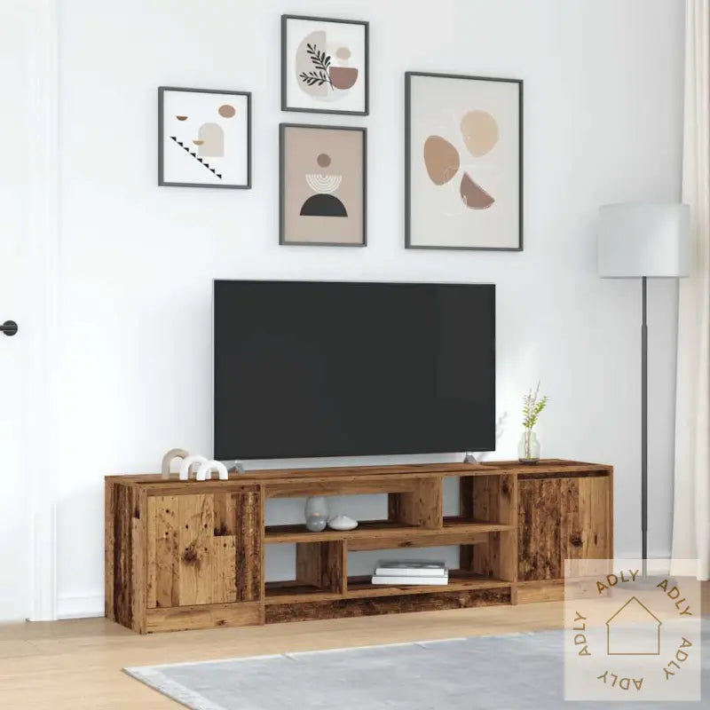 Tv-Benk Gammelt Tre 188,5X41X50 Cm Konstruert Tre