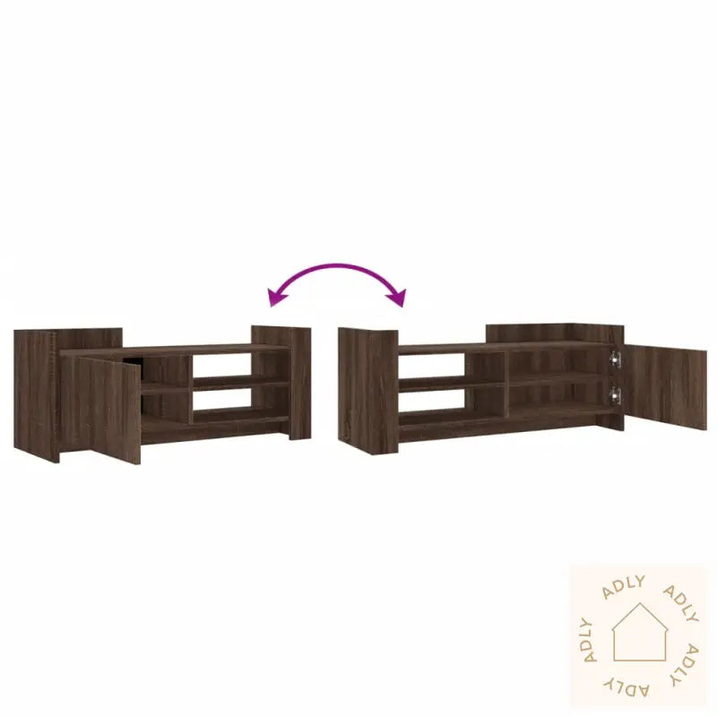 Tv-Benk Sonoma Eik 100X35X40 Cm Konstruert Tre