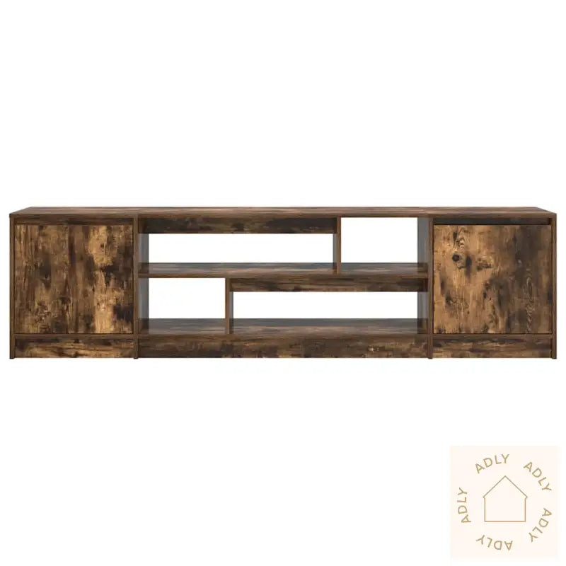 Tv-Benk Røkt Eik 188,5X41X50 Cm Konstruert Tre