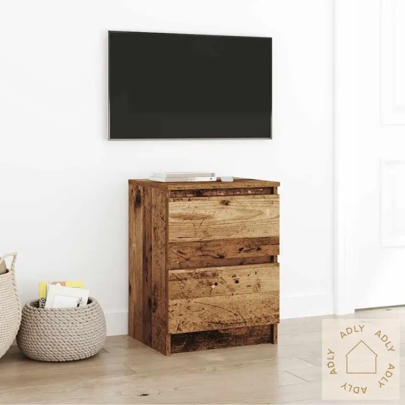 Tv-Benk Gammelt Tre 40X35X54 Cm Konstruert Tre