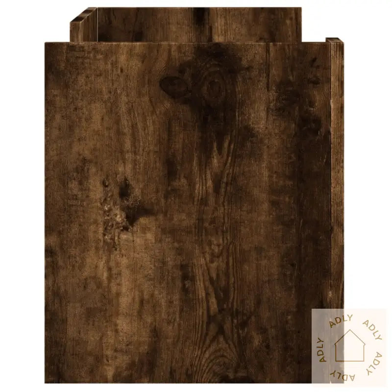 Tv-Benk Røkt Eik 80X35X40 Cm Konstruert Tre