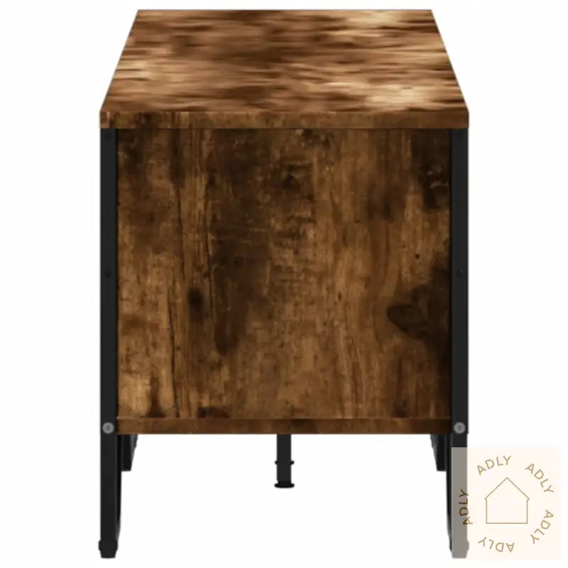 Tv-Benk Røkt Eik 180X34X41 Cm Konstruert Tre