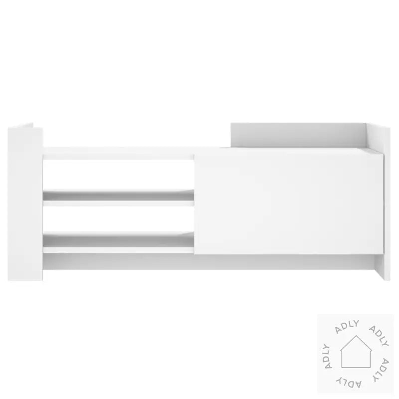 Tv-Benk Hvit 100X35X40 Cm Konstruert Tre