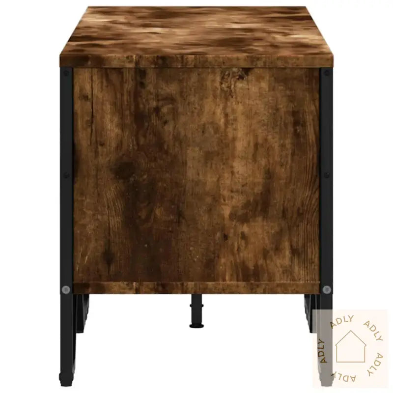 Tv-Benk Røkt Eik 122X34X41 Cm Konstruert Tre