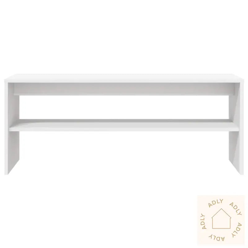 Tv-Benk Hvit 100X40X40 Cm Sponplate