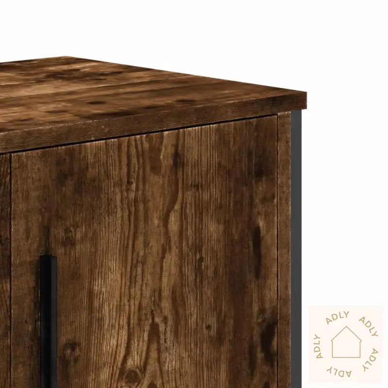 Tv-Benk Røkt Eik 180X34X41 Cm Konstruert Tre