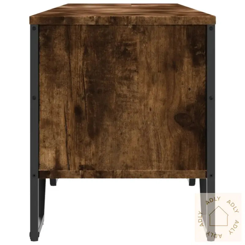 Tv-Benk Røkt Eik 180X34X41 Cm Konstruert Tre