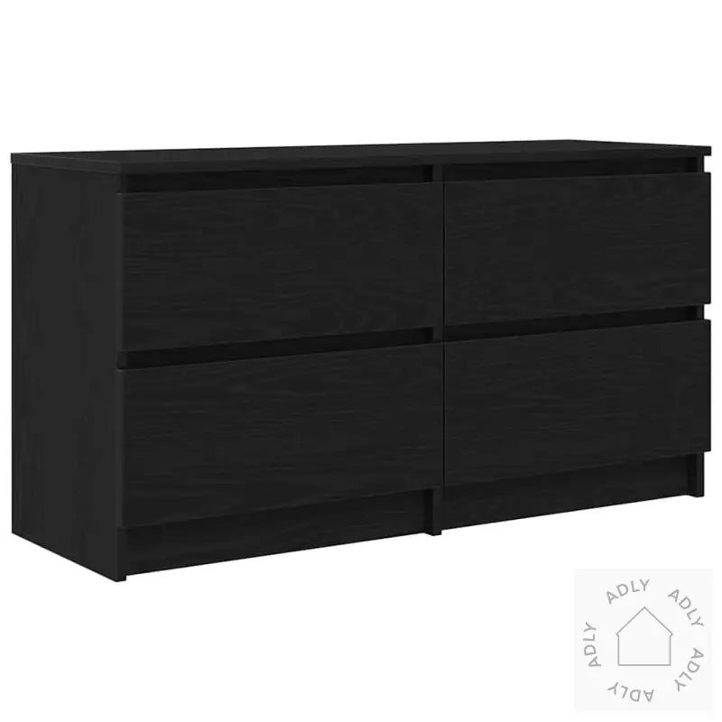 Tv-Benk Svart 100X35X54 Cm Konstruert Tre