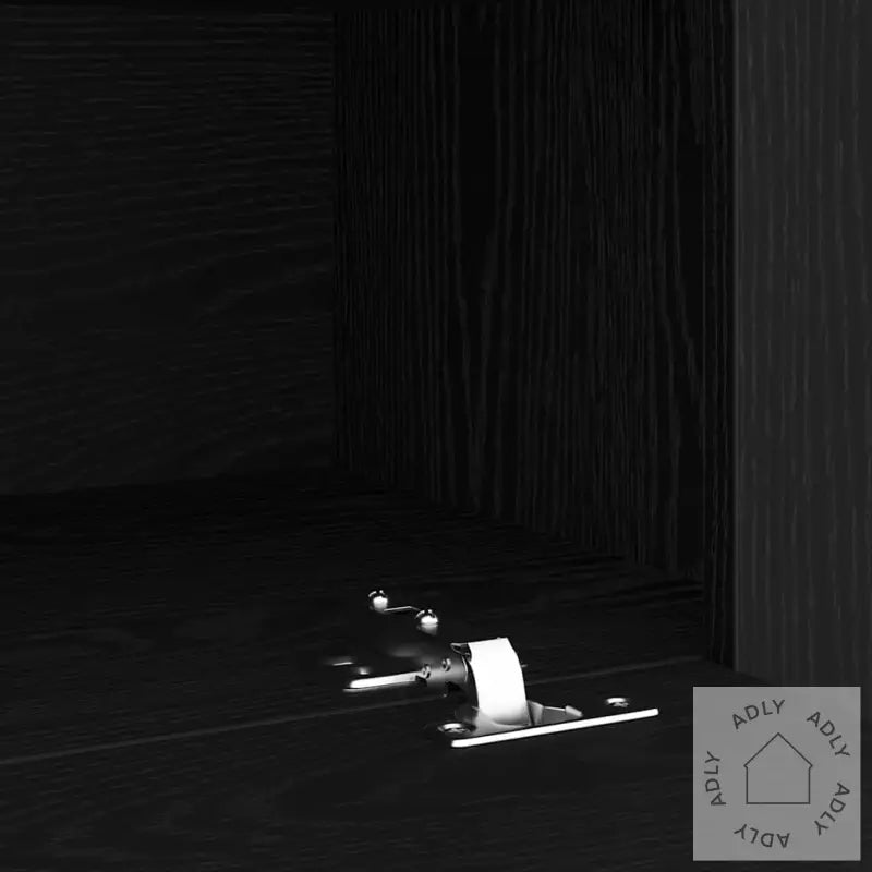 3-Delt Tv-Skapsett Med Led-Lamper I Svart Eik Kunstig Tre