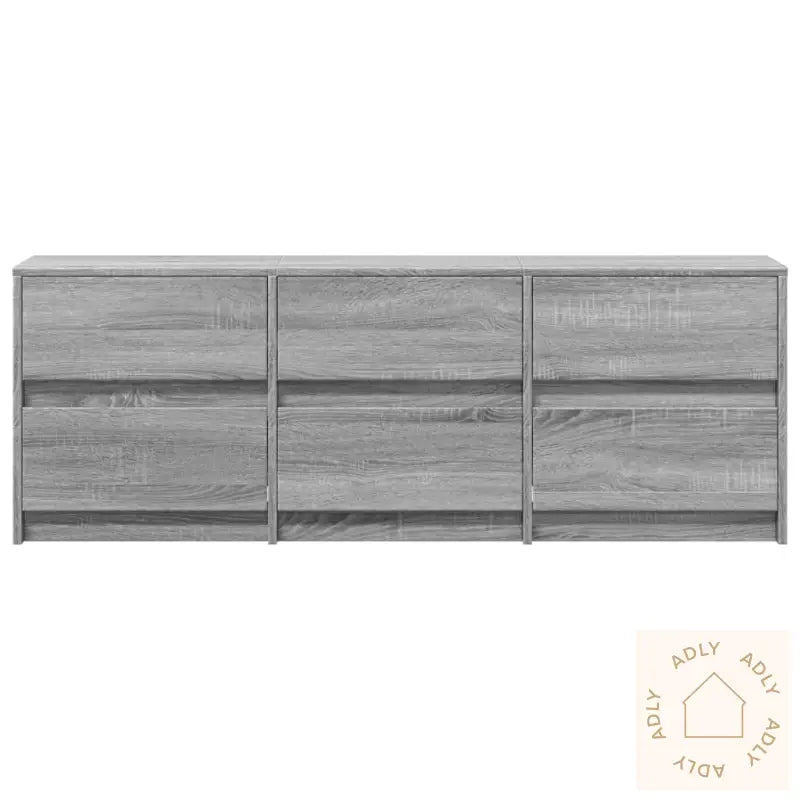 Tv-Benk Med Led Grå Sonoma 140X34X50 Cm Konstruert Tre