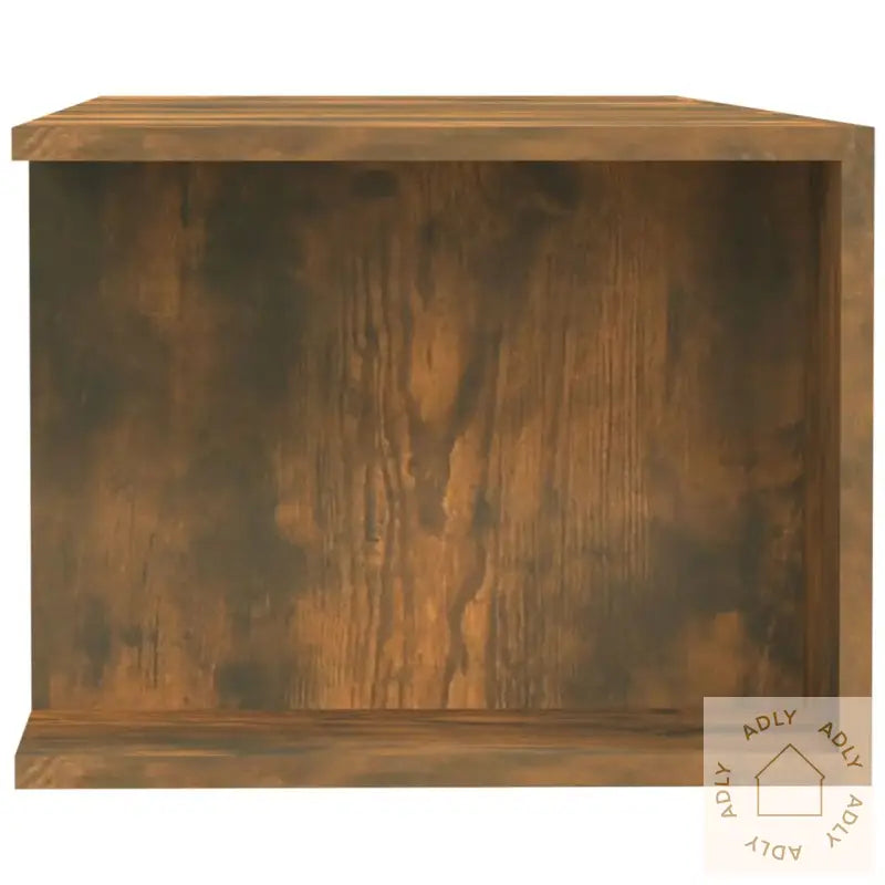 Tv-Benk Med Led-Lys Røkt Eik 135X39X30 Cm