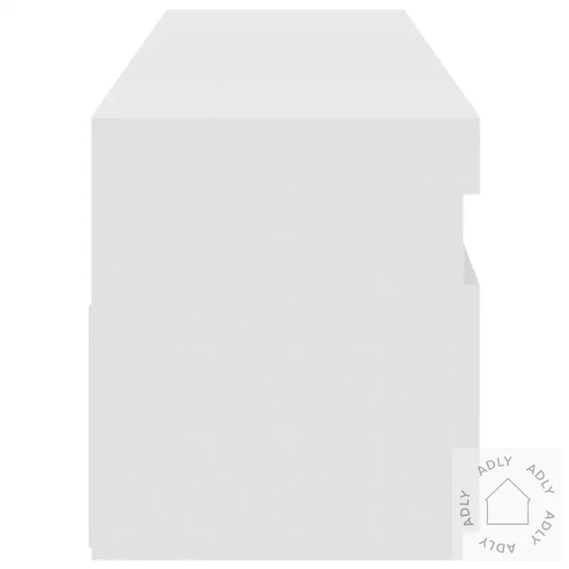 Tv-Benker 2 Stk Med Led-Lys Hvit 75X35X40 Cm