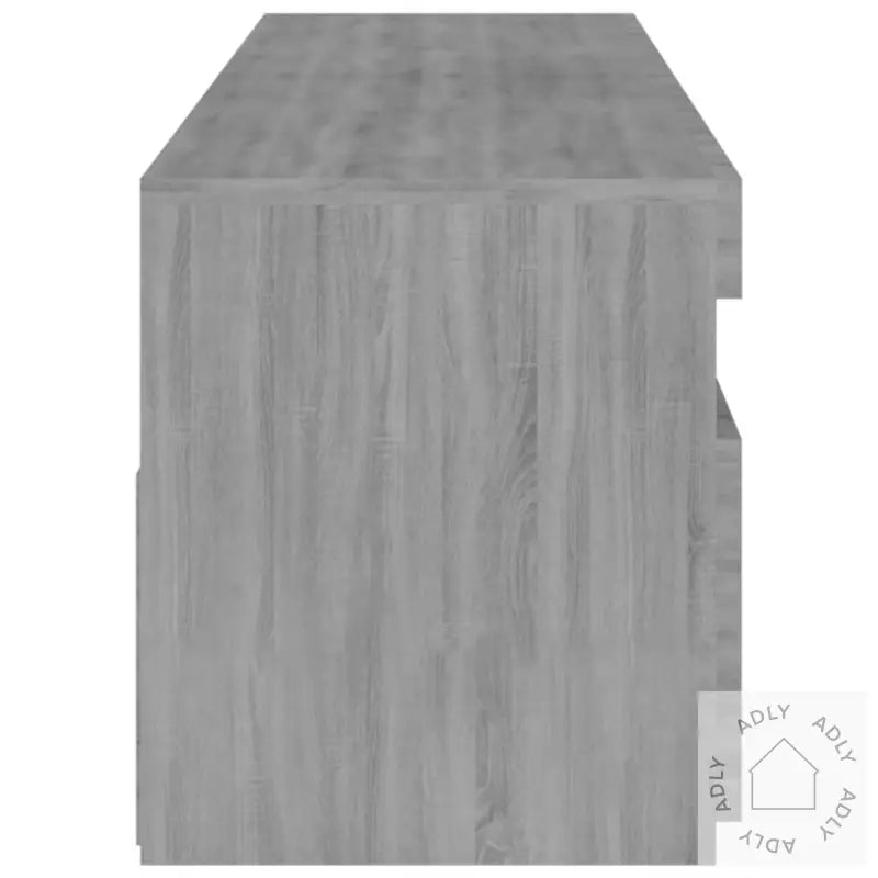 Tv-Benk Med Led-Lys 2 Stk Grå Sonoma 75X35X40 Cm