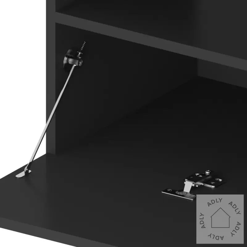 Tv-Benker 2 Stk Med Led-Lys Svart 75X35X40 Cm