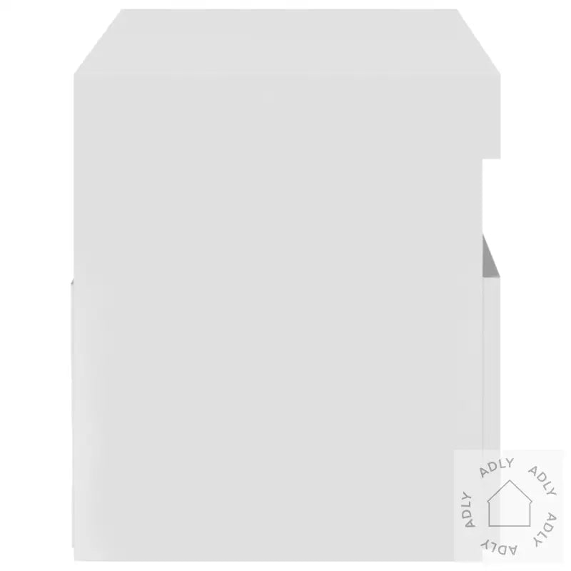 Tv-Benk Med Led-Lys Hvit 75X35X40 Cm