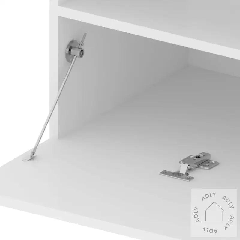 Tv-Benker 2 Stk Med Led-Lys Hvit 75X35X40 Cm