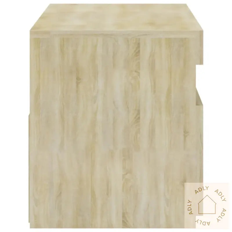 Tv-Benk Med Led-Lys Sonoma Eik 75X35X40 Cm