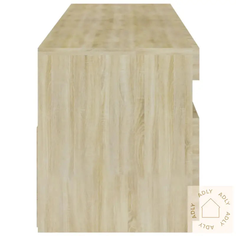 Tv-Benker 2 Stk Med Led-Lys Sonoma Eik 75X35X40 Cm